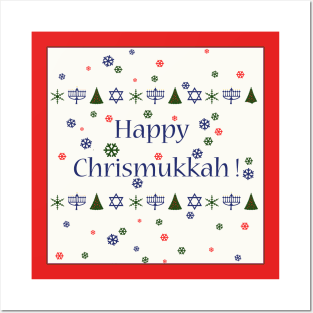 Happy Christmas Hanukkah Combo Posters and Art